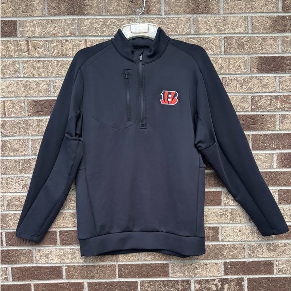 Antiqua Cincinnati Bengals Athleisure Casual 1/4 Zip Men’s Pullover Jacket Sz XL - Picture 3 of 4